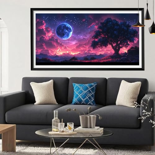 5D Diamond Painting Baum, Mond Diamond Painting Erwachsene Bastelset,DIY Vollbohrer Diamant Malerei Basteln Erwachsene Anfänger Kreativ Set für Zimmer Deko Schlafzimmer Geschenke Frauen 30x60cm Y6-266 5D Diamond Painting Baum, Mond Diamond Painting Erwachsene Bastelset,DIY Vollbohrer Diamant Malerei Basteln Erwachsene Anfänger Kreativ Set für Zimmer Deko Schlafzimmer Geschenke Frauen 30x60cm Y6-266 von Yeefion