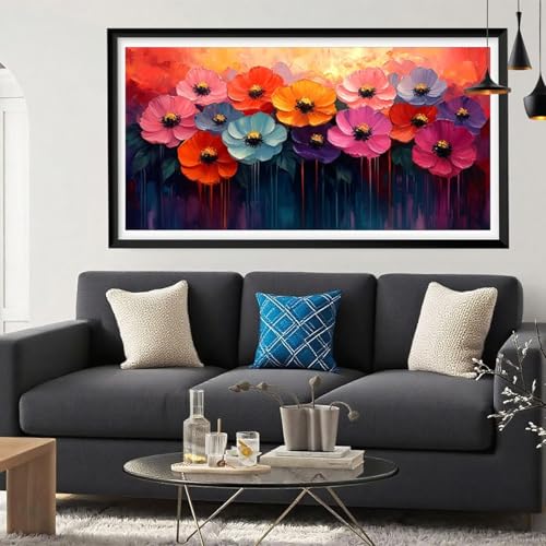 5D Diamond Painting Bunt, Blume Diamond Painting Erwachsene Bastelset, DIY Vollbohrer Diamant Malerei Basteln Erwachsene Anfänger Kreativ Set für Zimmer Deko Schlafzimmer Geschenke 50x100cm Y6-254 5D Diamond Painting Bunt, Blume Diamond Painting Erwachsene Bastelset, DIY Vollbohrer Diamant Malerei Basteln Erwachsene Anfänger Kreativ Set für Zimmer Deko Schlafzimmer Geschenke 50x100cm Y6-254 von Yeefion