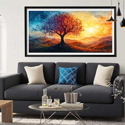 Diamond Painting Baum Diamant Painting Bilder Orange Farbe Full Drill Bastelset Erwachsene Anfänger 5D DIY Strass Kristall Kunst Malerei, Stickerei Kreuzstich für Zimmer Deko Aesthetic 60x120 Y6-249 Diamond Painting Baum Diamant Painting Bilder Orange Farbe Full Drill Bastelset Erwachsene Anfänger 5D DIY Strass Kristall Kunst Malerei, Stickerei Kreuzstich für Zimmer Deko Aesthetic 60x120 Y6-249 von Yeefion