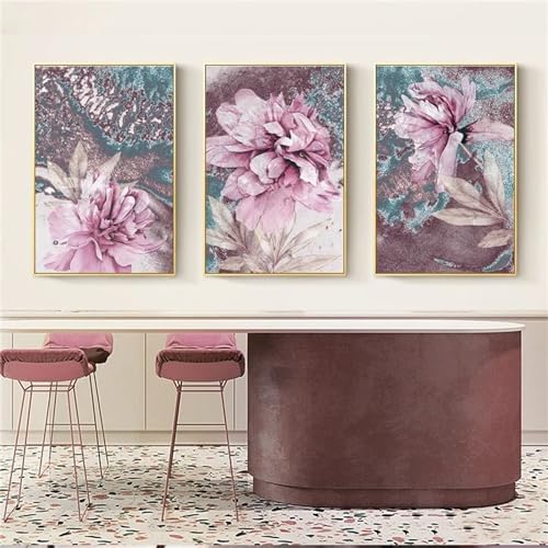 Diamond Painting Erwachsene,5D DIY Diamond Painting 30x40cm Zubehör Set,Diamond Painting Kinder Malen Nach Zahlen,Kunst Blumen Diamant Painting Bilder für Wohnzimmer und Wand Dekorationen YF-2735 von Yeefion