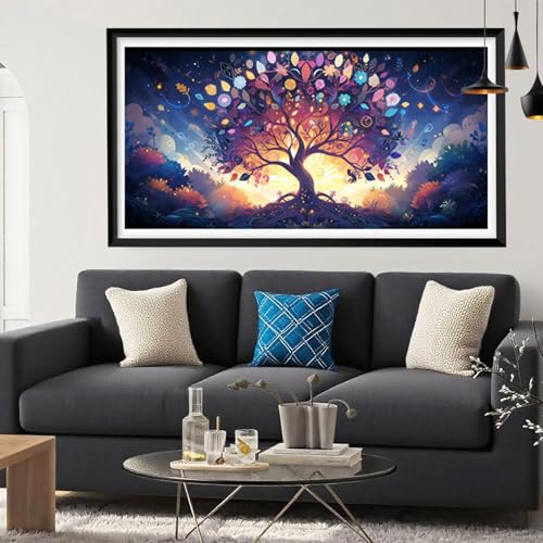 Diamond Painting Karikatur Diamond Painting Erwachsene Baum Full Drill Cross Stickerei Malerei Kits Groß XXL 200x100, 5D DIY Diamant Malerei Kreativ Set für Erwachsene Anfänger, Deko Wohnzimmer Y6-238 Diamond Painting Karikatur Diamond Painting Erwachsene Baum Full Drill Cross Stickerei Malerei Kits Groß XXL 200x100, 5D DIY Diamant Malerei Kreativ Set für Erwachsene Anfänger, Deko Wohnzimmer Y6-238 von Yeefion