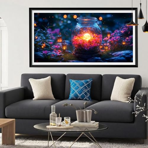 Diamond Painting Vase Diamant Painting Bilder Fantasie Full Drill Bastelset Erwachsene Anfänger 5D DIY Strass Kristall Kunst Malerei, Stickerei Kreuzstich für Zimmer Deko Aesthetic 40 x 100 Y6-216 von Yeefion