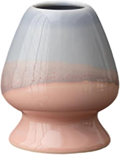 Matcha Schneebesen Ständer Matcha Besen Halter Chasen Halter Keramik Besen-Halter für Teeservice Zubehör Teezeremonie Lifestyle Matchabesenhalter für Tee Set Zubehör (Blaurosa) von Yeehliny