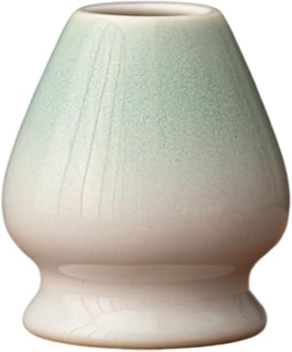Matcha Schneebesen Ständer Matcha Besen Halter Chasen Halter Keramik Besen-Halter für Teeservice Zubehör Teezeremonie Lifestyle Matchabesenhalter für Tee Set Zubehör (Hellgrün) von Yeehliny
