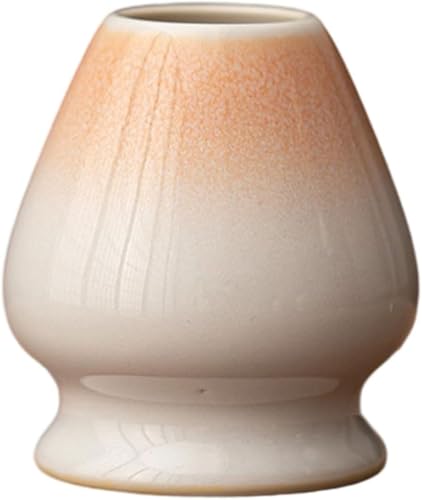 Matcha Schneebesen Ständer Matcha Besen Halter Chasen Halter Keramik Besen-Halter für Teeservice Zubehör Teezeremonie Lifestyle Matchabesenhalter für Tee Set Zubehör (Orange) von Yeehliny