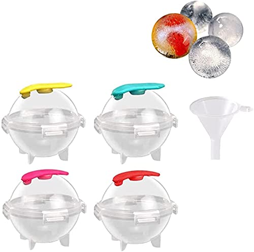 Yeehliny Eisbox Eiswürfelform Silikon Rund Gross Whisky Eiswürfel Form Ice Cube Moulds & Trays Eiswürfelformen Kugel Eiswürfelform, Eismaschine Für Family, Party Und Bars, Zufällige Farbe (4PCS) Yeehliny Eisbox Eiswürfelform Silikon Rund Gross Whisky Eiswürfel Form Ice Cube Moulds & Trays Eiswürfelformen Kugel Eiswürfelform, Eismaschine Für Family, Party Und Bars, Zufällige Farbe (4PCS) von Yeehliny
