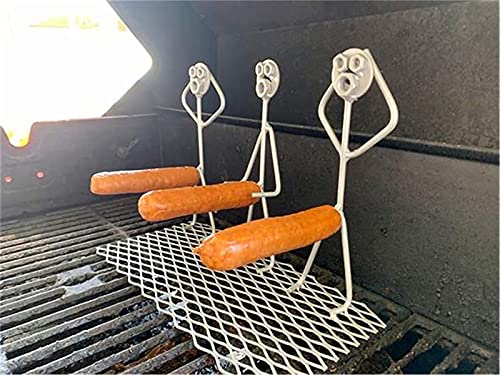 Yeehliny Grillspieße Grillbesteck,BBQ Grillgabel Edelstahl Hot Dog Gabel,Frauen Männer geformt Edelstahl Lagerfeuer Bratstab, Spaß BBQ Grill Spieß, Lustige Metall Craft Spieß Stick (1PC-C) von Yeehliny