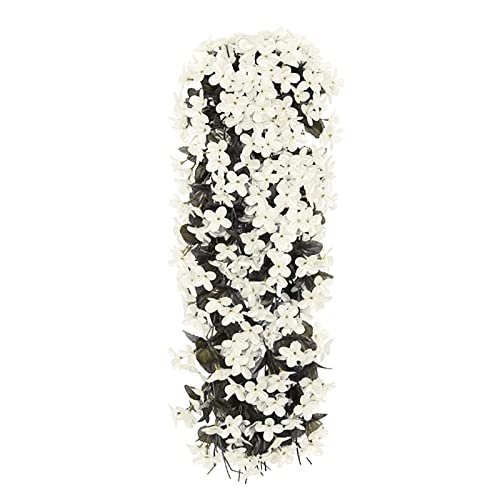 Yeehliny Künstlich Hängende Blumen, Blauregen Efeublumen Künstlicher Hängender Glyzinien, Kunstblumen Veilchen Hgende Blumen Hängeblumen Für Hochzeit Garten Wand Party Home Dekor 70CM (1PC/Weiß) von Yeehliny