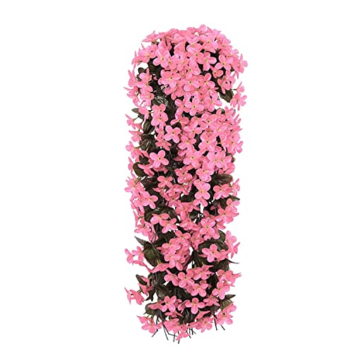 Yeehliny Künstlich Hängende Blumen, Blauregen Efeublumen Künstlicher Hängender Glyzinien, Kunstblumen Veilchen Hgende Blumen Hängeblumen Für Hochzeit Garten Wand Party Home Dekor 70CM (1PC/Rosa) von Yeehliny