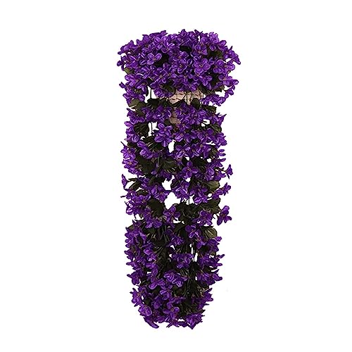 Yeehliny Künstlich Hängende Blumen, Blauregen Efeublumen Künstlicher Hängender Glyzinien, Kunstblumen Veilchen Hgende Blumen Hängeblumen Für Hochzeit Garten Wand Party Home Dekor 70CM (1PC/Lila*) von Yeehliny