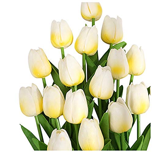 Yeehliny Künstliche Blumen Gefälschte Blume Tulpe Künstliche Tulpen Strauß Tulpen-Blumen Elegante Dekoration für Brauthochzeits-Bankett-Partei,Hauptküche 10 Stück (12#) von Yeehliny