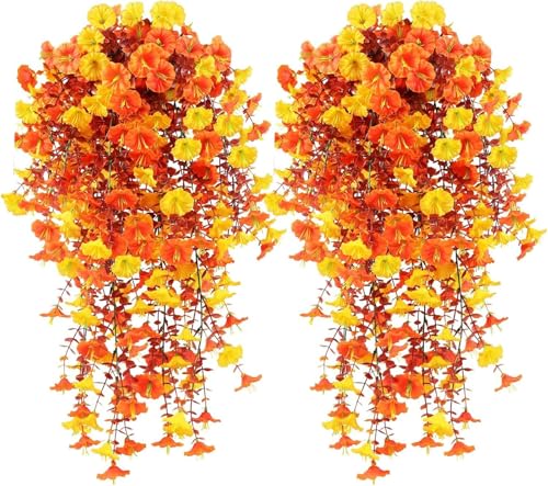 Yeehliny Kunstblumen Hängend Kunstblumen Outdoor Wetterfest Künstliche Hängepflanzen wie Echt Künstliche Blumen Hängend Artificial Flowers Hängeblumen für Wand Haus Garten Hochzeit (2 Stück/Fall) Yeehliny Kunstblumen Hängend Kunstblumen Outdoor Wetterfest Künstliche Hängepflanzen wie Echt Künstliche Blumen Hängend Artificial Flowers Hängeblumen für Wand Haus Garten Hochzeit (2 Stück/Fall) von Yeehliny