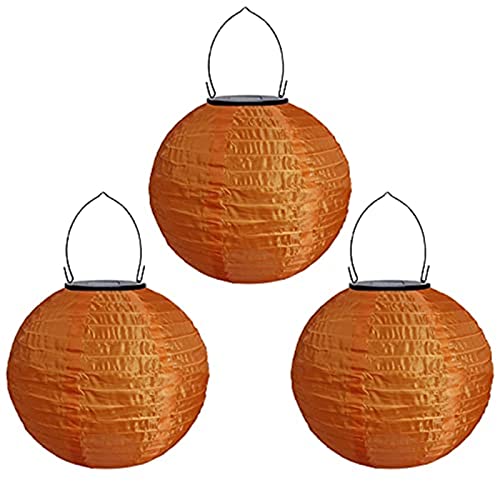 Yeehliny Solar Lampions Außen Wetterfest Solar LED Laterne Wasserdicht Nylon Garten Laterne Solarlaterne für außen Hängend Solarlampiongs Runder Lampenschirm Garten Deko Außendeko (20cm/3PCS/Orange) Yeehliny Solar Lampions Außen Wetterfest Solar LED Laterne Wasserdicht Nylon Garten Laterne Solarlaterne für außen Hängend Solarlampiongs Runder Lampenschirm Garten Deko Außendeko (20cm/3PCS/Orange) von Yeehliny