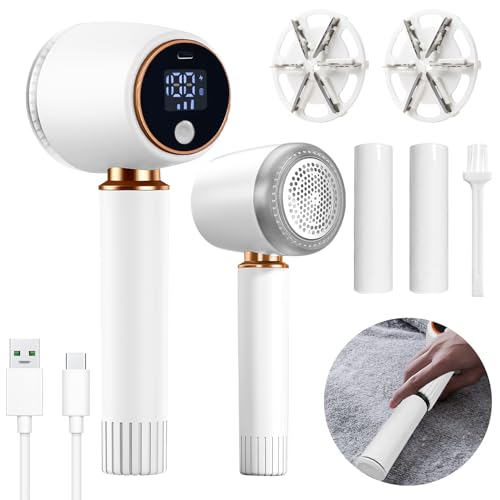 Fusselrasierer Elektrisch,Tragbarer Aufladbar Elektrisch Fusselentferner,2 in 1 Iint Remover mit Fusselrolle,6 Klingen,3 Geschwindigkeiten Einstellbar,LED-Anzeige,für Verschiedene Stoffe Fusselrasierer Elektrisch,Tragbarer Aufladbar Elektrisch Fusselentferner,2 in 1 Iint Remover mit Fusselrolle,6 Klingen,3 Geschwindigkeiten Einstellbar,LED-Anzeige,für Verschiedene Stoffe von Yeelan