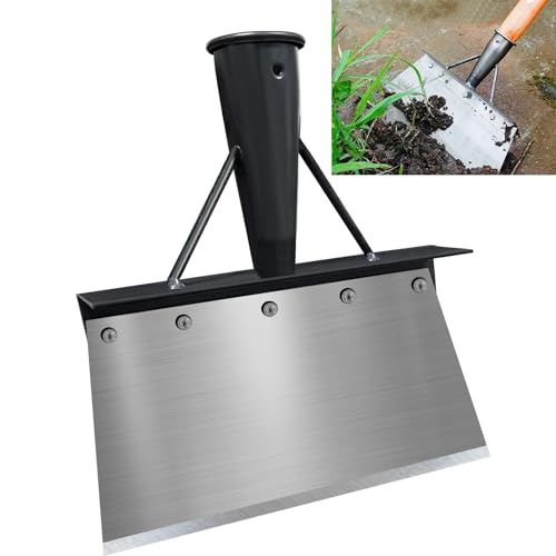 Gartenschaufel Unkraut Entferner Gerät Multifunktionale Reinigungsschaufel,Garten Schaufel Scraper,Gartengeräte, Pflanzschaufel Garten Zubehör Gartenschaber für Rasenpflege im Freien (28cm Ohne Griff) von Yeelan