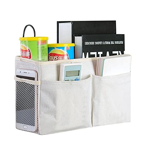 yeemeen Bett Organizer, Betttasche zum Einhängen mit Flaschenhalter, betttasche Bettaufhänger Organizer, Bett Tasche mit haken Hängetasche Hochbett Aufbewahrungstasche,Geeignet für Etagenbetten von yeemeen