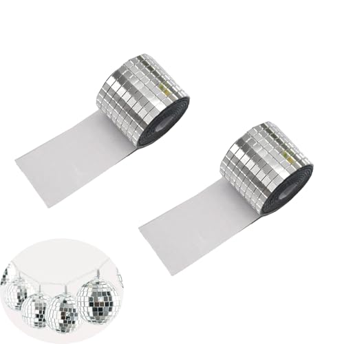Yeenano Mini Mosaik Spiegelfliesen,2 Rollen 3200 Stück Spiegel Mosaikfliesen Aufkleber Disco Kugel Deko Fliesenspiegel Selbstklebend Spiegel Selbstklebend für Bad Küche Wohnzimmer KTV Hause DIY Yeenano Mini Mosaik Spiegelfliesen,2 Rollen 3200 Stück Spiegel Mosaikfliesen Aufkleber Disco Kugel Deko Fliesenspiegel Selbstklebend Spiegel Selbstklebend für Bad Küche Wohnzimmer KTV Hause DIY von Yeenano