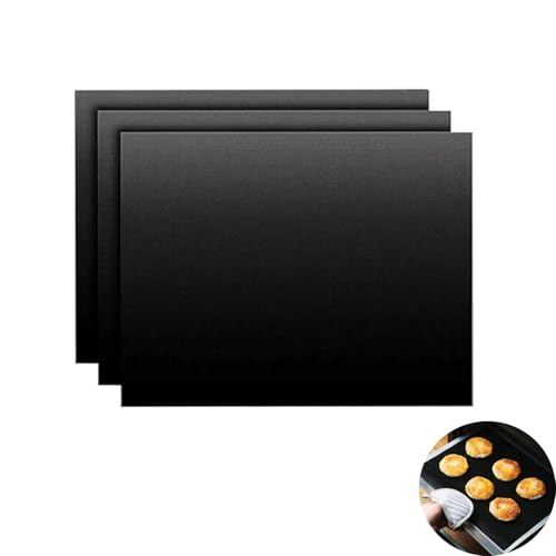 Yeenano Ofeneinlagen,3 Stück Antihaft Backofeneinlagen,Backpapier Wiederverwendbar 40X33cm,Teflon Ofeneinlagen,Oven Tray Liners für Elektro und Ventilator Unterstützte Öfen,Backmatte Yeenano Ofeneinlagen,3 Stück Antihaft Backofeneinlagen,Backpapier Wiederverwendbar 40X33cm,Teflon Ofeneinlagen,Oven Tray Liners für Elektro und Ventilator Unterstützte Öfen,Backmatte von Yeenano