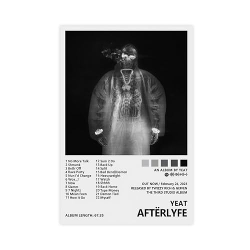 Yeat Poster AftërLyfe Albumcover-Poster, Leinwandposter, Wandkunst, Dekordruck, Bild, Gemälde für Wohnzimmer, Schlafzimmer, Dekoration, ungerahmt, 30 x 45 cm Yeat Poster AftërLyfe Albumcover-Poster, Leinwandposter, Wandkunst, Dekordruck, Bild, Gemälde für Wohnzimmer, Schlafzimmer, Dekoration, ungerahmt, 30 x 45 cm von Yeepi
