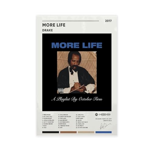 Yeepi Drake Poster "More Life" Poster, Albumcover, Poster, 2 Leinwand-Poster, Schlafzimmer-Dekor, Sportlandschaft, Büro, Raumdekoration, Geschenk, Unrahmen-Stil, 40 x 60 cm Yeepi Drake Poster "More Life" Poster, Albumcover, Poster, 2 Leinwand-Poster, Schlafzimmer-Dekor, Sportlandschaft, Büro, Raumdekoration, Geschenk, Unrahmen-Stil, 40 x 60 cm von Yeepi