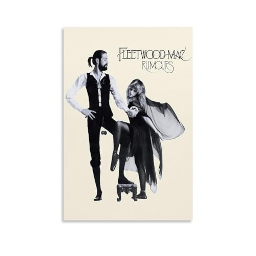 Yeepi Fleetwood Mac Rumours Album Musikposter für Schlafzimmer, ästhetische Leinwandkunst, Wanddekoration, 30 x 45 cm von Yeepi