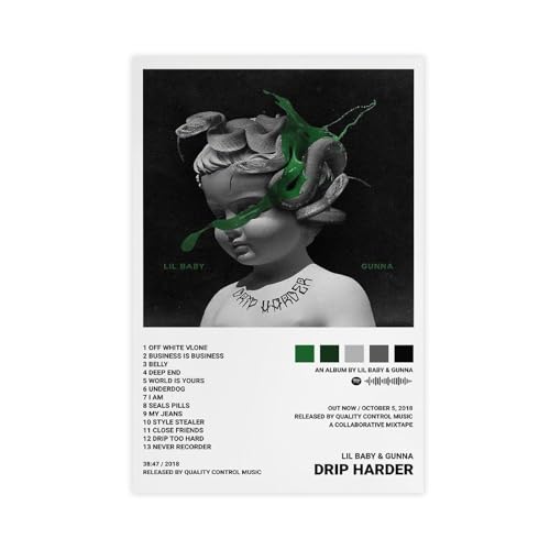 Yeepi Lil Baby Gunna Poster Drip Harder Album Cover Poster Leinwand Poster Schlafzimmer Dekor Sport Landschaft Büro Zimmer Dekor Geschenk Unframe-Stil 30 x 45 cm Yeepi Lil Baby Gunna Poster Drip Harder Album Cover Poster Leinwand Poster Schlafzimmer Dekor Sport Landschaft Büro Zimmer Dekor Geschenk Unframe-Stil 30 x 45 cm von Yeepi