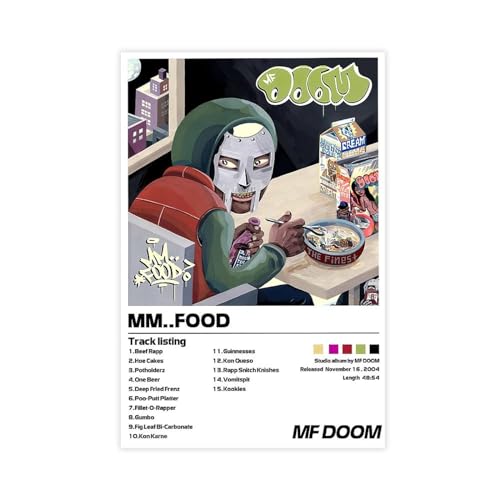 Yeepi MF Doom Poster MM Food Album Cover Poster 3 Leinwand Poster Schlafzimmer Dekor Sport Landschaft Büro Zimmer Dekor Geschenk Unframe-Stil 20 x 30 cm Yeepi MF Doom Poster MM Food Album Cover Poster 3 Leinwand Poster Schlafzimmer Dekor Sport Landschaft Büro Zimmer Dekor Geschenk Unframe-Stil 20 x 30 cm von Yeepi