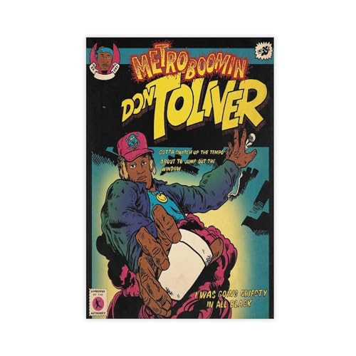 Yeepi Metro Boomin Heroes & Villains (Don Toliver) Comic-Poster, Leinwand-Poster, Schlafzimmer-Dekor, Sportlandschaft, Büro, Raumdekoration, Geschenk, ungerahmt, 40 x 60 cm von Yeepi