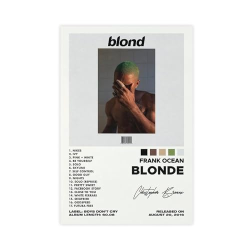 Yeepi Poster, Motiv: Frank Ocean, blond, Albumcover, Poster, Leinwandposter, Wandkunst, Dekordruck, Bild Gemälde für Wohnzimmer, Schlafzimmer, Dekoration, ungerahmt, 20 x 30 cm Yeepi Poster, Motiv: Frank Ocean, blond, Albumcover, Poster, Leinwandposter, Wandkunst, Dekordruck, Bild Gemälde für Wohnzimmer, Schlafzimmer, Dekoration, ungerahmt, 20 x 30 cm von Yeepi