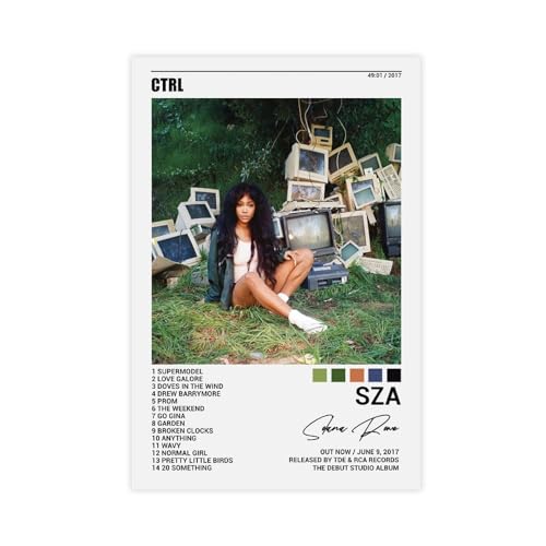 Yeepi SZA Poster, CTRL, Poster, Albumcover, Poster, Leinwandposter, Wandkunst, Dekordruck, Bild Gemälde für Wohnzimmer, Schlafzimmer, Dekoration, ungerahmt, 30 x 45 cm Yeepi SZA Poster, CTRL, Poster, Albumcover, Poster, Leinwandposter, Wandkunst, Dekordruck, Bild Gemälde für Wohnzimmer, Schlafzimmer, Dekoration, ungerahmt, 30 x 45 cm von Yeepi
