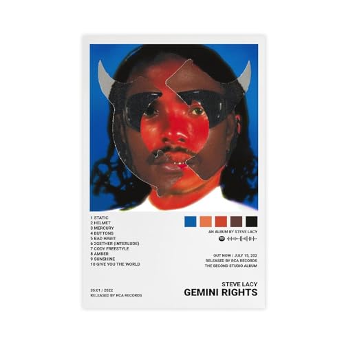 Yeepi Steve Lacy Poster, Gemini Rights, Albumcover, Poster, Leinwand, Poster, Schlafzimmer-Dekor, Sportlandschaft, Büro, Raumdekoration, Geschenk, ungerahmt, 30 x 45 cm Yeepi Steve Lacy Poster, Gemini Rights, Albumcover, Poster, Leinwand, Poster, Schlafzimmer-Dekor, Sportlandschaft, Büro, Raumdekoration, Geschenk, ungerahmt, 30 x 45 cm von Yeepi