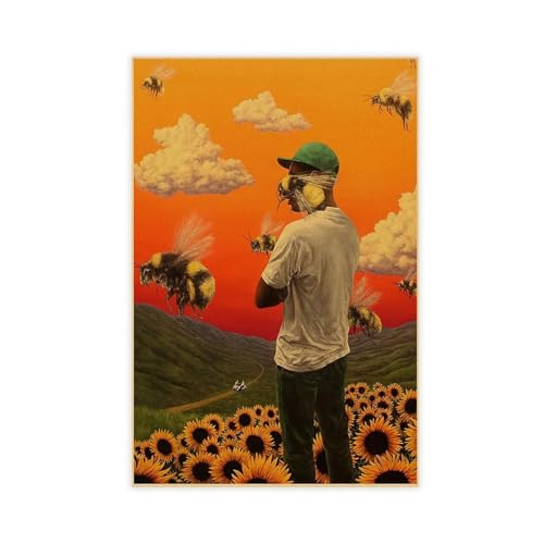 Yeepi Tyler The Creator Vintage-Poster mit Blumenjunge, 4 Leinwand-Poster, Schlafzimmer-Dekor, Sportlandschaft, Büro, Raumdekoration, Geschenk, ungerahmt, 50 x 75 cm Yeepi Tyler The Creator Vintage-Poster mit Blumenjunge, 4 Leinwand-Poster, Schlafzimmer-Dekor, Sportlandschaft, Büro, Raumdekoration, Geschenk, ungerahmt, 50 x 75 cm von Yeepi