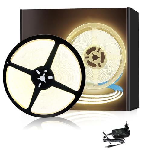 Yeewhale 20M Dimmable COB LED Strip 3000K Warmweiß 24 V Flexible COB led streifen Set,App Steuerung mit Fernbedienung Bright Under-Unit Light for Home Party DIY Decoration Yeewhale 20M Dimmable COB LED Strip 3000K Warmweiß 24 V Flexible COB led streifen Set,App Steuerung mit Fernbedienung Bright Under-Unit Light for Home Party DIY Decoration von Yeewhale