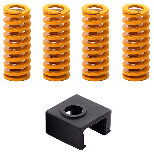 4 x Lange Lichtlast Pressform Sterben Frühling+ 3D Drucker Beheizte Block Silikon Abdeckung/Silikon Socke for Ender-3 Ender 3 Pro CR-10 S 4 x Lange Lichtlast Pressform Sterben Frühling+ 3D Drucker Beheizte Block Silikon Abdeckung/Silikon Socke for Ender-3 Ender 3 Pro CR-10 S von Yefun