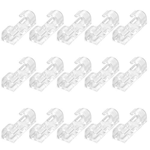 Yeglg 40 Stück Finisher Drahtklemmen, selbstklebende Kabel-Organizer, Kabel-Clips Auto, Büro und Zuhause Kabel-Management von Yeglg