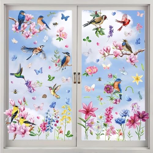 Yekavo Frühling Wandaufkleber Vögel auf Baumzweig, 9 Stück Wandabziehbilder Aufkleber für Wohnzimmer Schlafzimmer Mädchen Zimmer Wanddekoration, 7.8“×11.8“ Rosa Blume Frühling Wandtattoo Yekavo Frühling Wandaufkleber Vögel auf Baumzweig, 9 Stück Wandabziehbilder Aufkleber für Wohnzimmer Schlafzimmer Mädchen Zimmer Wanddekoration, 7.8“×11.8“ Rosa Blume Frühling Wandtattoo von Yekavo
