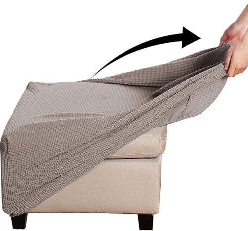 Hockerbezug Quadratisch Ottomane Schonbezug Quadratische Stretch Hocker Bezug Hocker Bezug für Ottomane Überzug Hockerbezug Quadratische Ottomane Abdeckungen ( Color : #10 , Size : 65x65cm/26x26in ) von Yekuhe