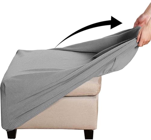 Hockerbezug Quadratisch Ottomane Schonbezug Quadratische Stretch Hocker Bezug Hocker Bezug für Ottomane Überzug Hockerbezug Quadratische Ottomane Abdeckungen ( Color : #2 , Size : 60x60cm/24x24in ) von Yekuhe