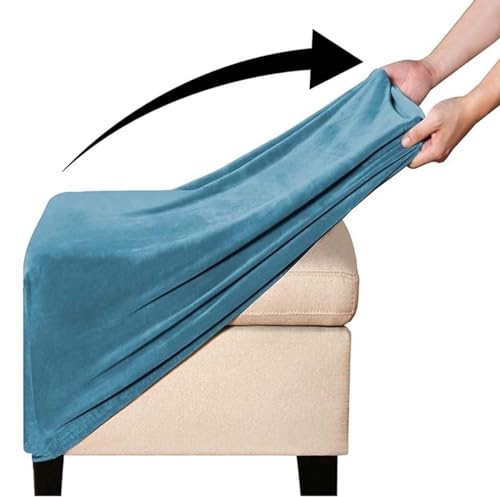 Hockerbezug Quadratisch Ottomane Schonbezug Quadratische Stretch Hocker Bezug Hocker Bezug für Ottomane Überzug Hockerbezug Quadratische Ottomane Abdeckungen ( Color : #20 , Size : 70x70cm/28x28in ) von Yekuhe