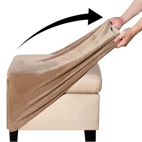 Hockerbezug Quadratisch Ottomane Schonbezug Quadratische Stretch Hocker Bezug Hocker Bezug für Ottomane Überzug Hockerbezug Quadratische Ottomane Abdeckungen ( Color : #22 , Size : 50x50cm/20x20in ) von Yekuhe