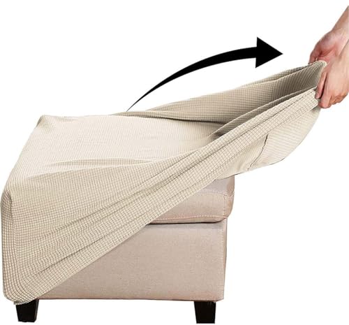 Hockerbezug Quadratisch Ottomane Schonbezug Quadratische Stretch Hocker Bezug Hocker Bezug für Ottomane Überzug Hockerbezug Quadratische Ottomane Abdeckungen ( Color : #5 , Size : 60x60cm/24x24in ) von Yekuhe