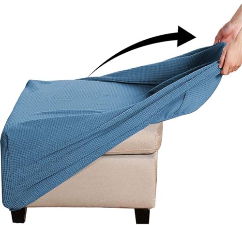 Hockerbezug Quadratisch Ottomane Schonbezug Quadratische Stretch Hocker Bezug Hocker Bezug für Ottomane Überzug Hockerbezug Quadratische Ottomane Abdeckungen ( Color : #6 , Size : 60x60cm/24x24in ) von Yekuhe