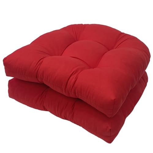 Stuhlkissen Sitzkissen für Garten 2er Set,48 x 48 cm Bequeme Sitzkissen für Gartenstuhl, Küche oder Esszimmer, Indoor & Outdoor(#7) von Yekuhe