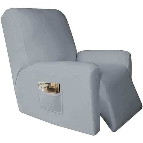 Yekuhe Relaxsessel Bezug Stretch Couchbezug 4-Teilig Elastischer Antirutsch Husse Relaxsessel Stretchhusse Weich Stoff Fernsehsessel Bezug Sesselbezug Relaxsessel (Color : #1) von Yekuhe