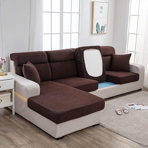 Yekuhe Sofa Sitzkissenbezug Stretch Sofakissen Schonbezug for 1/2/3 Sit Sofasitzbezug Sofa Sitzkissen Möbelschutz (Color : #10, Size : 100-125cm (39-49in)) von Yekuhe