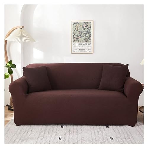 Yekuhe Stretch Sofabezug 3 2 4 1 Sitzer Sofaüberwürfe mit Armlehnen Sofa Überwürfe Couchbezug Sofahusse mit 1 Kissenbezug für Wohnzimmer Wohnkultur (Color : #12, Size : 235-300cm(93-118in)) von Yekuhe