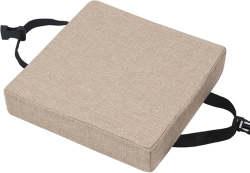 Yekuhe Stuhlkissen mit Bändern, Waschbare Sitzkissen rutschfest, Stuhlauflage Stuhlpolster Sitzkissen, Abnembar Bezug Mit Reißverschluss für Zuhause Büro Küche Esszimmer(Color 2,30x30x5cm Thick) von Yekuhe