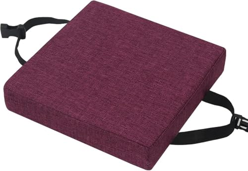 Yekuhe Stuhlkissen mit Bändern, Waschbare Sitzkissen rutschfest, Stuhlauflage Stuhlpolster Sitzkissen, Abnembar Bezug Mit Reißverschluss für Zuhause Büro Küche Esszimmer(Color 3,30x30x8cm Thick) von Yekuhe