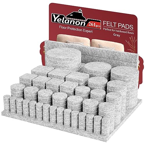 Yelanon Filzgleiter Selbstklebend 261 Stück Filzgleiter Für Stühle Möbelgleiter Selbstklebend Filz Chair Leg Floor Protectors Grau Yelanon Filzgleiter Selbstklebend 261 Stück Filzgleiter Für Stühle Möbelgleiter Selbstklebend Filz Chair Leg Floor Protectors Grau von Yelanon