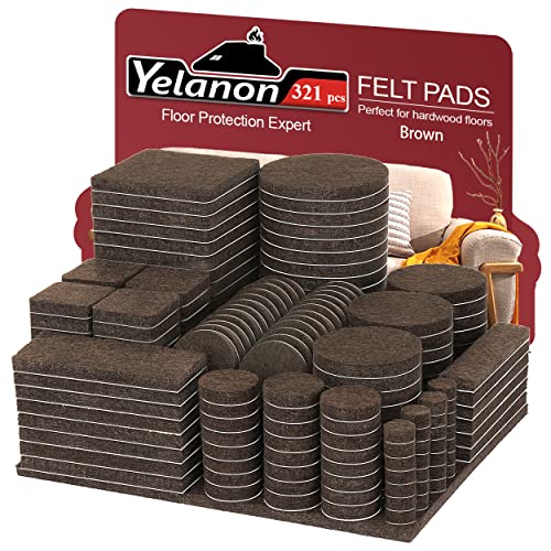 Yelanon Filzgleiter Selbstklebend - 321 Stück Filzgleiter Filz Für Ftühle Möbelgleiter Filz Selbstklebend Bester Bodenschoner Filz selbstklebend Möbelgleiter für Möbelfüße-Braun Yelanon Filzgleiter Selbstklebend - 321 Stück Filzgleiter Filz Für Ftühle Möbelgleiter Filz Selbstklebend Bester Bodenschoner Filz selbstklebend Möbelgleiter für Möbelfüße-Braun von Yelanon